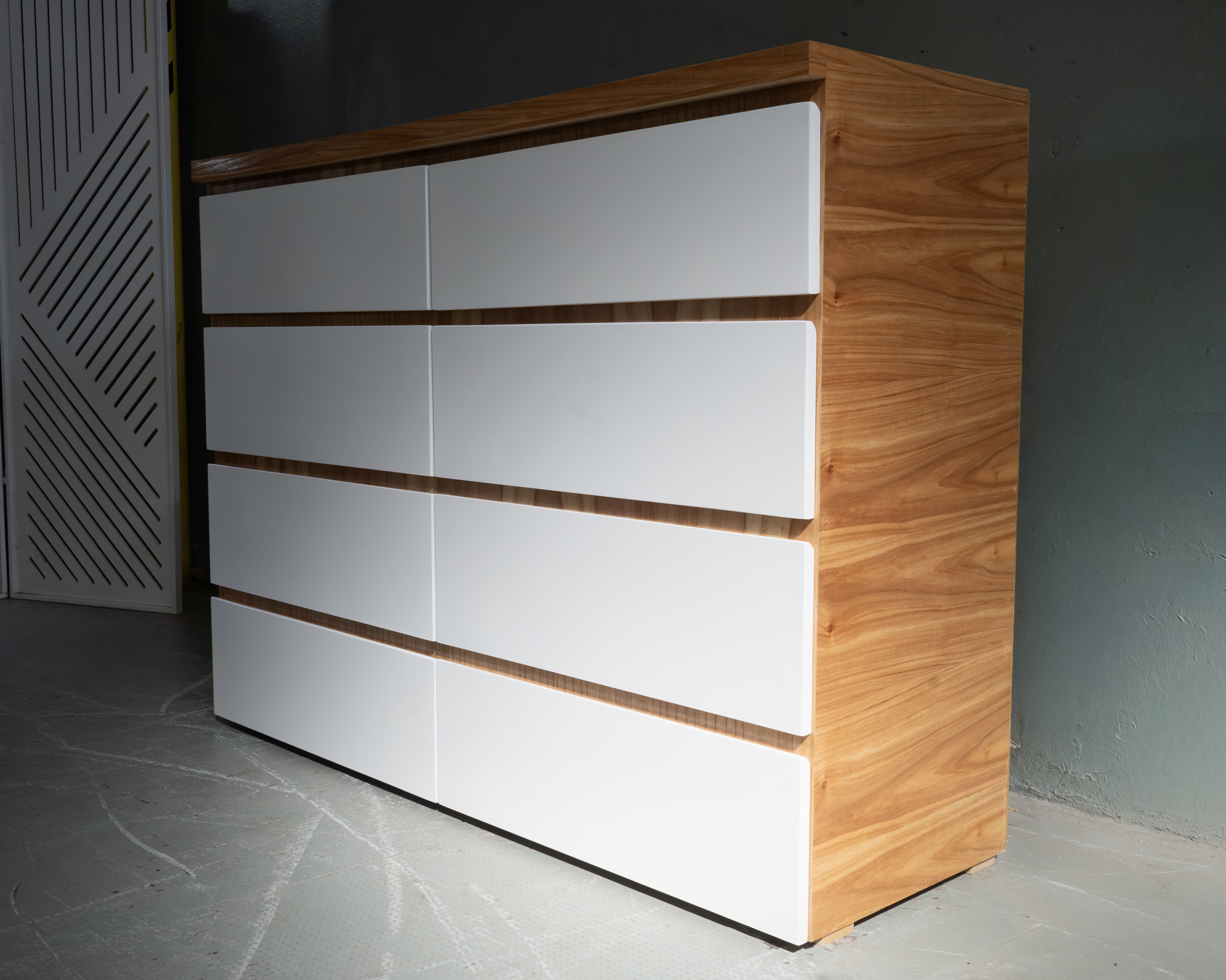 Cómoda Laqueada 8 Cajones, dormitorio mayorista de fábrica en Buenos Aires